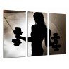MULTI Wood Printings, Picture Wall Hanging, Motivation Fitness, Gym, Woman With Pesas