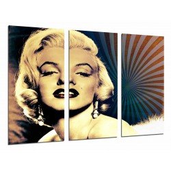 MULTI Wood Printings, Picture Wall Hanging, Actress Marilyn Monroe, Icon Sexual, Blonde, Myth Erotico