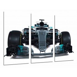 MULTI Wood Printings, Picture Wall Hanging, Car Mercedes Formula 1, Hamilton, Bottas 2017