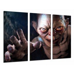 MULTI Wood Printings, Picture Wall Hanging, the Lord of The Rings, Golum, Cinema