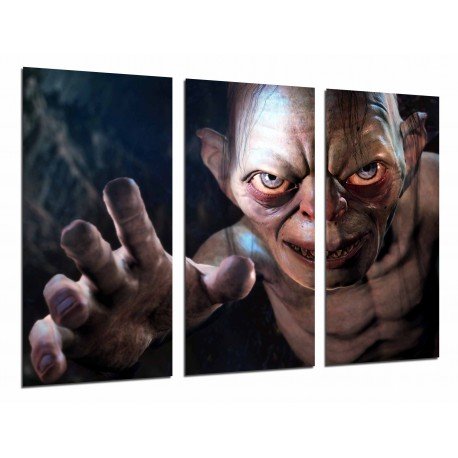 MULTI Wood Printings, Picture Wall Hanging, the Lord of The Rings, Golum, Cinema